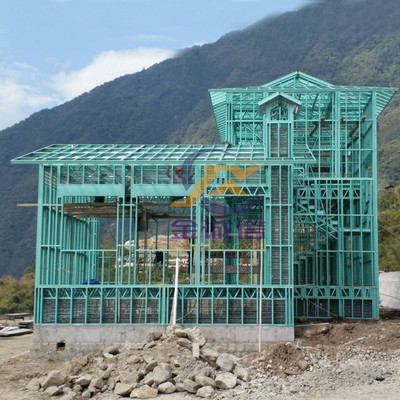 ग्रीन लाइट गेज स्टील फ्रेमिंग मशीनें 7.5kW मुख्य इकाई पावर पूर्ण स्वचालित मोड
