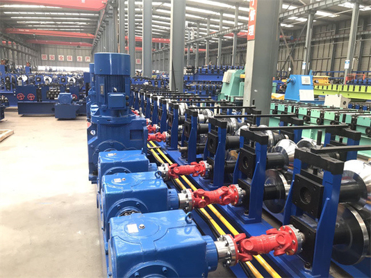 सड़क के लिए गियरबॉक्स डब्ल्यू आकार का राजमार्ग रेलिंग बनाने की मशीन 380V