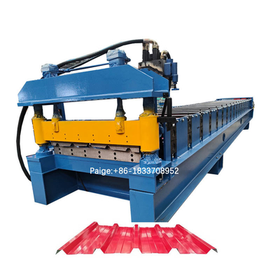 TR4 TR5 मेटल रूफ पैनल रोल बनाने की मशीन Q235 Steel