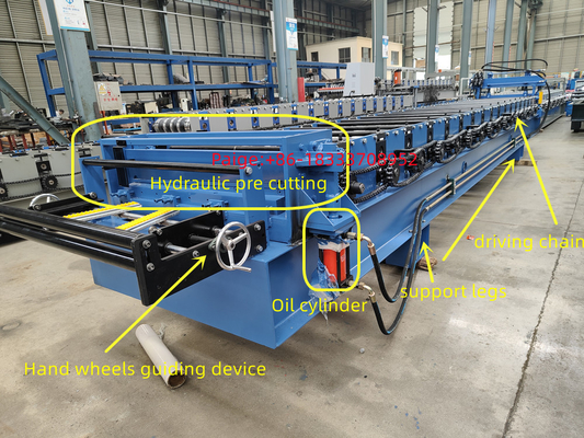TR4 TR5 मेटल रूफ पैनल रोल बनाने की मशीन Q235 Steel