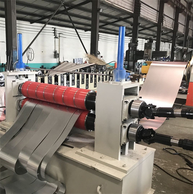 80kw स्लीटिंग लाइन मशीन 0.5 मिमी कटिंग प्रेसिजन स्टील स्ट्रिप स्लीटिंग मशीन